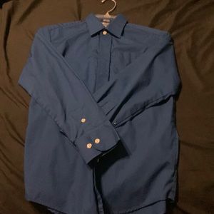Chaps Boys Dress Shirt Medium Size 12 Like New